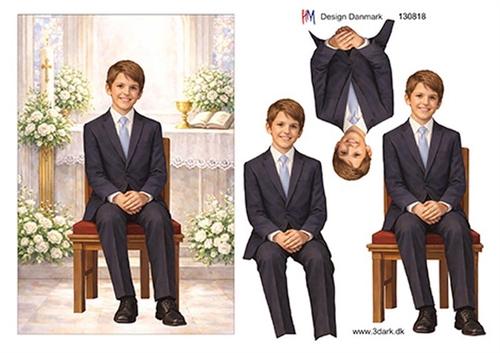 3D Konfirmand i kirke A5